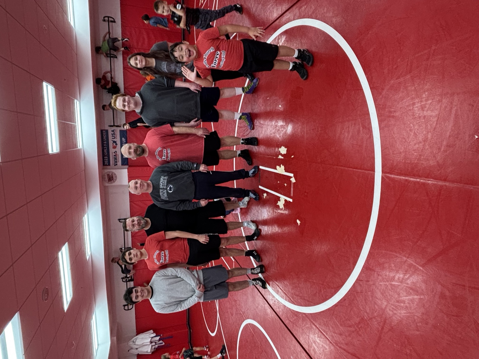 Coaching staff with team